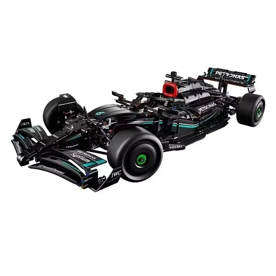 Black F1 Race Car Building Blocks Set 1642pcs 1:8 Display Model Boxed