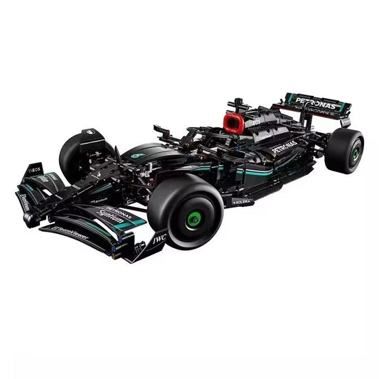 Black F1 Race Car Building Blocks Set 1642pcs 1:8 Display Model Boxed